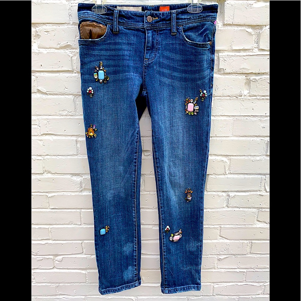 PILCRO AND THE LETTERPRESS SKINNY JEANS. Size 26.